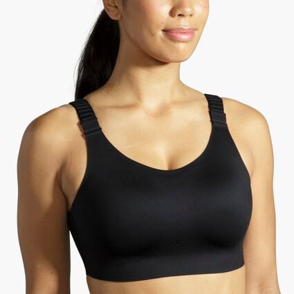 Model (front) view of Brooks Scoopback 2.0 Sports Bra for women