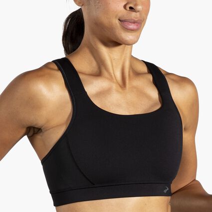 Movement angle (treadmill) view of Brooks Convertible 2.0 Sports Bra for women
