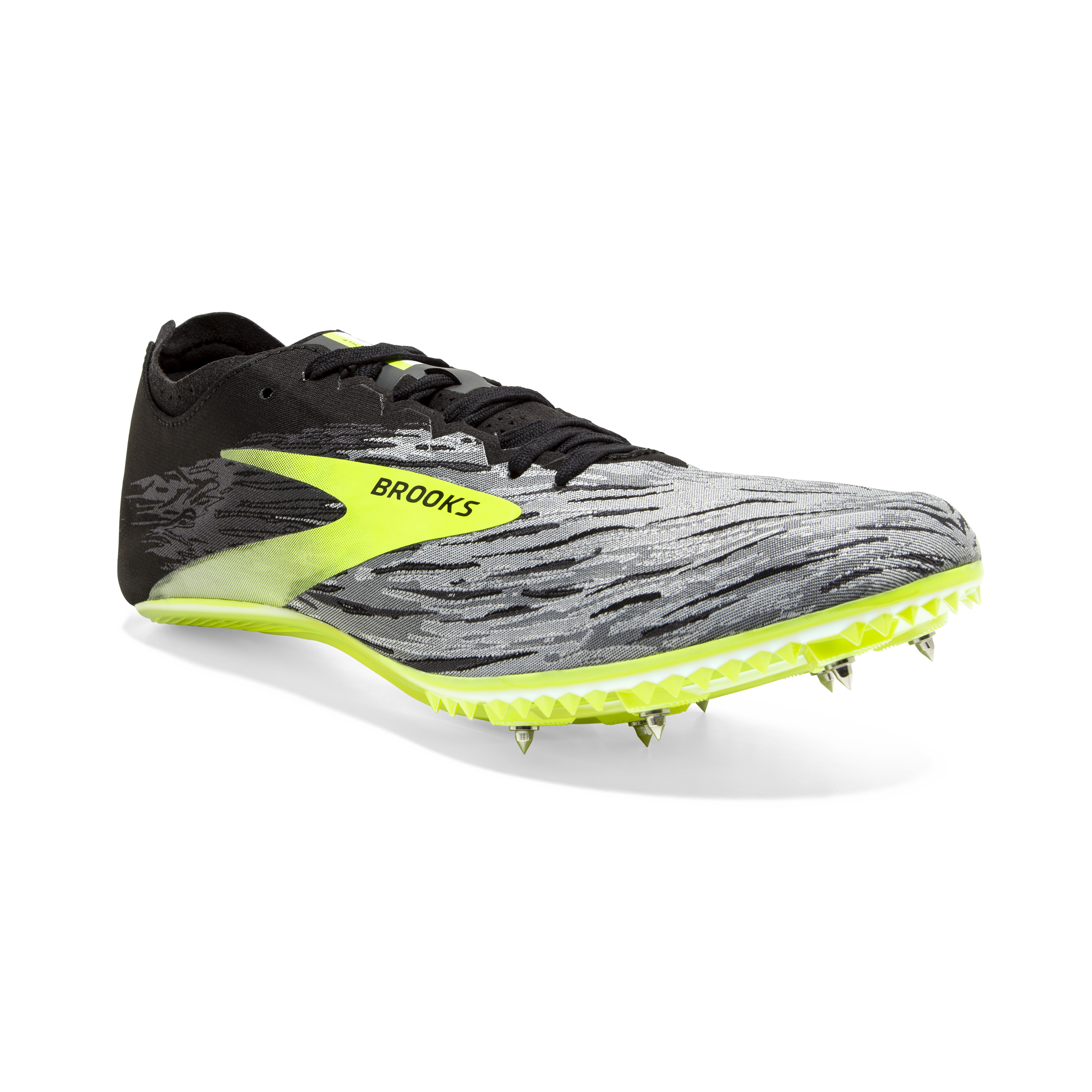 Details about   Brooks 2 QW-K Running Spikes Black 
