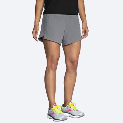 Model angle (relaxed) view of Brooks Chaser 5" Short for women