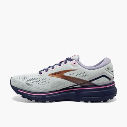 Side (left) view of Brooks Ghost 15 for women