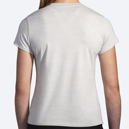 Model (back) view of Brooks Luxe Short Sleeve for women