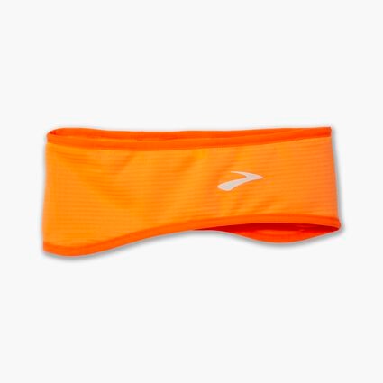 Laydown (front) view of Brooks Notch Thermal Headband for unisex