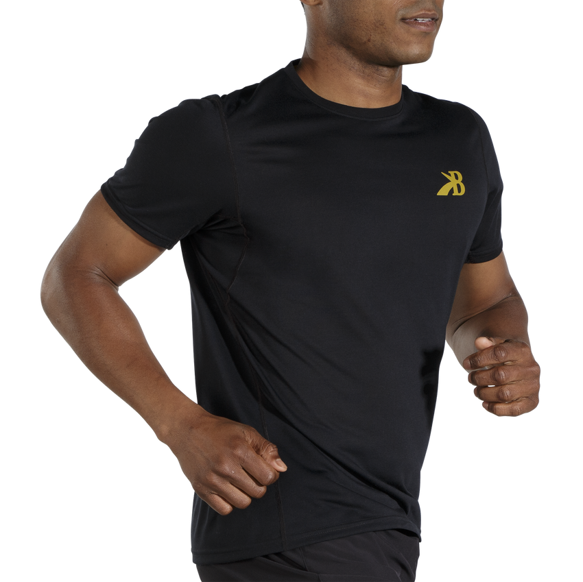 Men's Distance Short Sleeve Graphic Running Shirt Brooks Running