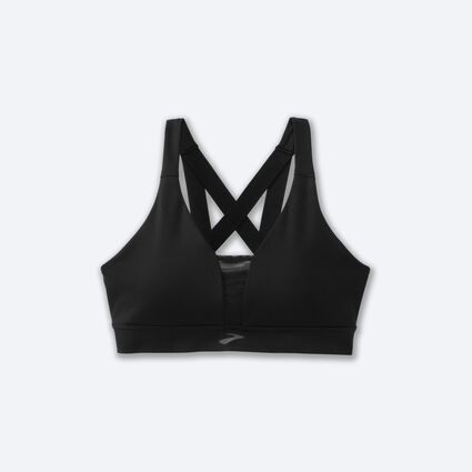 Laydown (front) view of Brooks Plunge Sports Bra for women