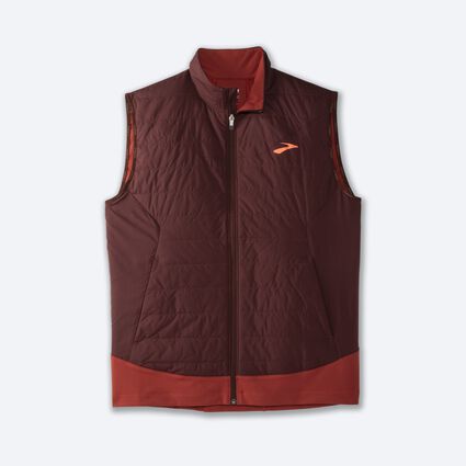 Vue couchée (avant) de Brooks Shield Hybrid Vest 2.0 pour hommes