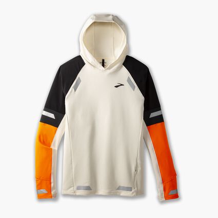 Vista (anteriore) di Brooks Run Visible Thermal Hoodie 2.0 da uomo