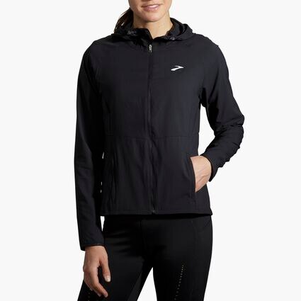 Model angle (relaxed) view of Brooks Canopy Jacket for women