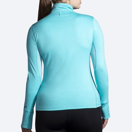 Model (back) view of Brooks Dash 1/2 Zip for women