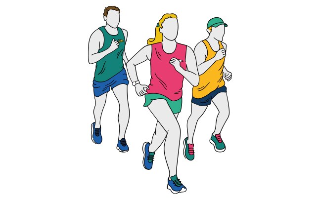 Personas corriendo con Brooks