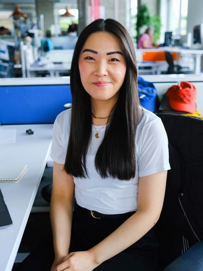 Brooks apparel designer Tina Hsu