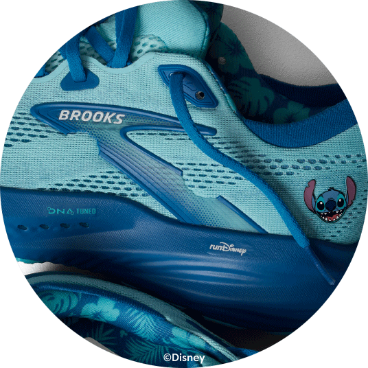 Stitch logo on side of shoe