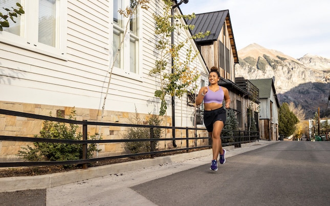 Runner running