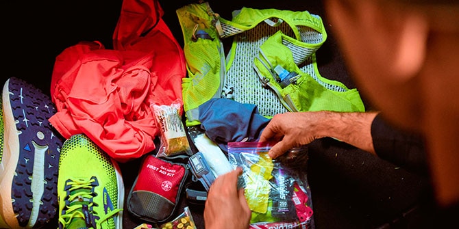 Fournitures pour le trail