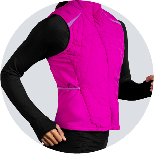 comfortable vest with weather protection