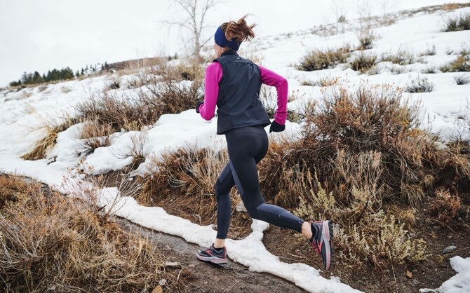 course en hiver