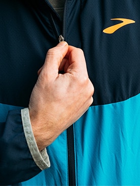 Zipping up a Canopy Jacket