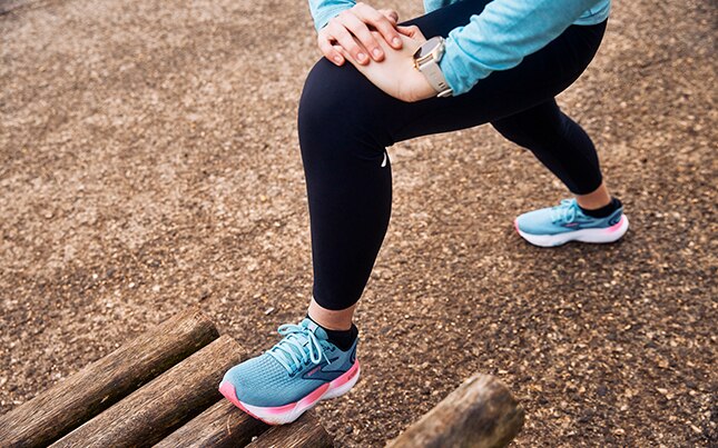 Running on a beach boardwalk