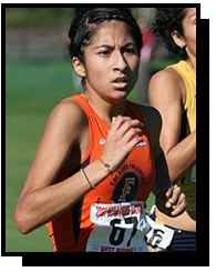 Grace Gonzales lors d’une course