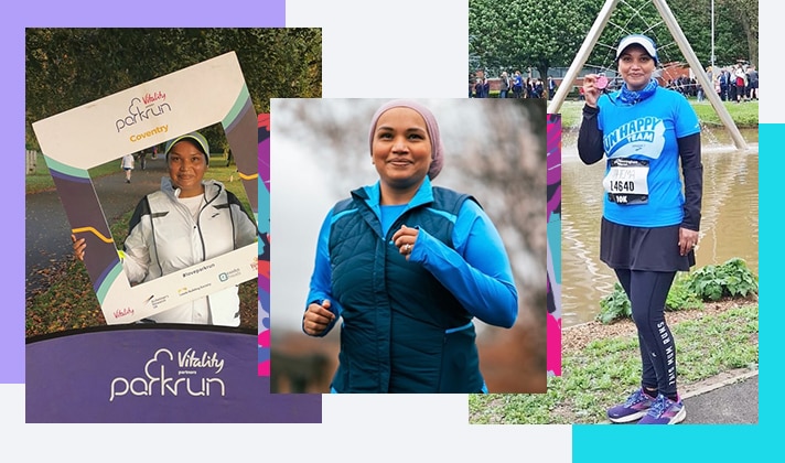 Rahemo Mamodo, a Run Happy Team member from the UK