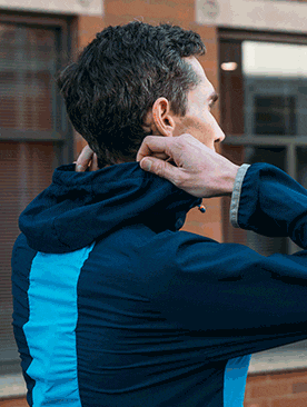 Backside of Brooks Canopy Jacket