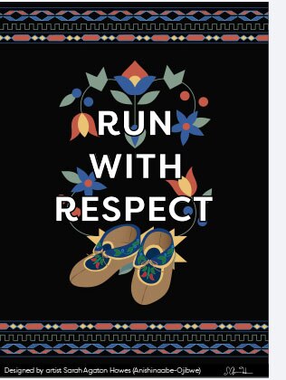 Colourful native illustrations on black background