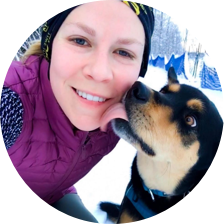 Elyse et sa chienne Molly