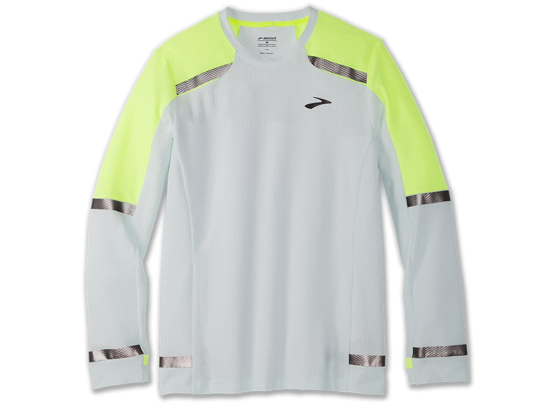 Brooks Women's Carbonite Long Sleeve Running Shirt 21 Brooks Women's Carbonite Long Sleeve Running Shirt -Favorite Wear F21 BRcom FeatCO ProdHero M CarboniteLongSleeve XL