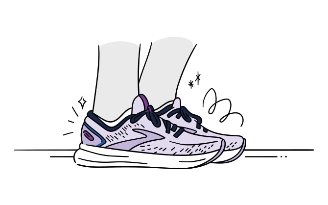Choose running shoes that prioritise comfort 