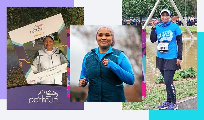 Rahemo Mamodo, membre de la Run Happy Team au Royaume-Uni