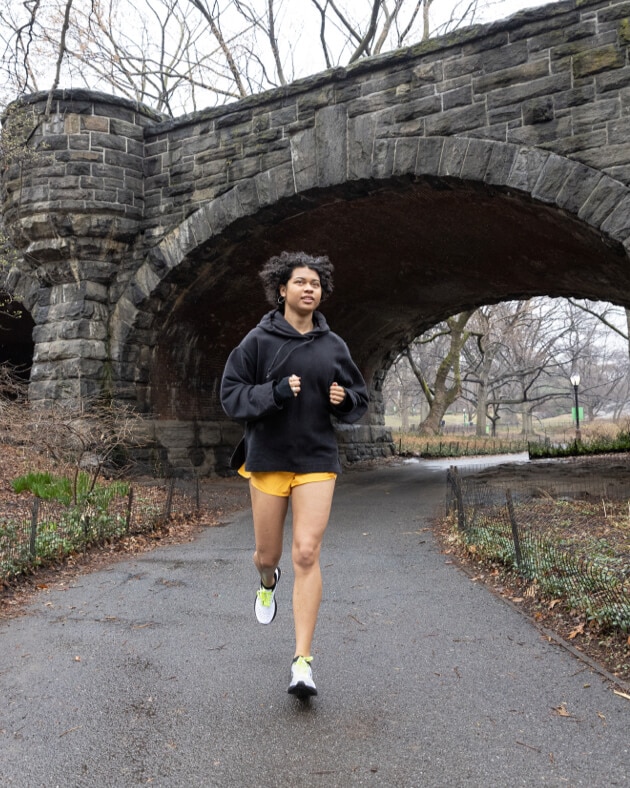 Urie lors d’un run à l’extérieur