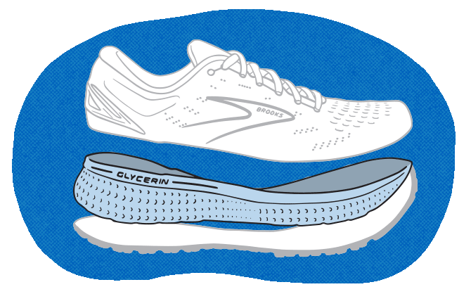 Illustrated shoe midsole
