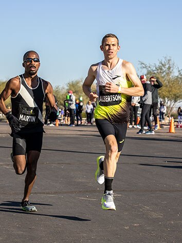 CJ Albertson on the homestretch