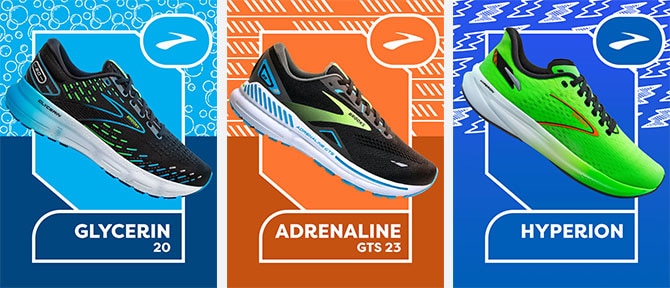 Three running shoes for FYR