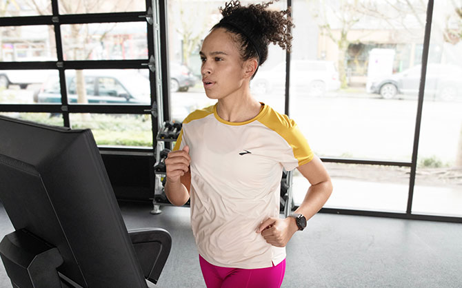 Runner on a treadmill