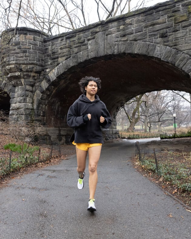 Urie lors d’un run à l’extérieur