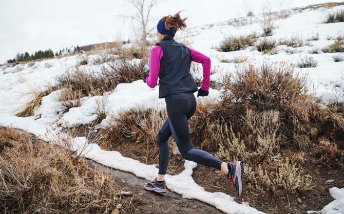 course en hiver