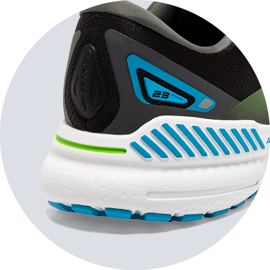 Brooks 110391-065 Men's ADRENALINE GTS 23 Road Running Shoes Oyster Ebony  Alloy - Family Footwear Center