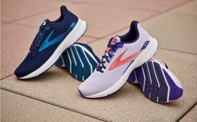 Two pairs of Launch 8 on the ground