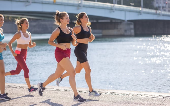 Women running