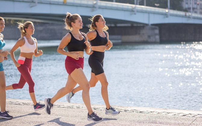 Women running