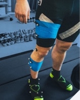 Leg with testing materials