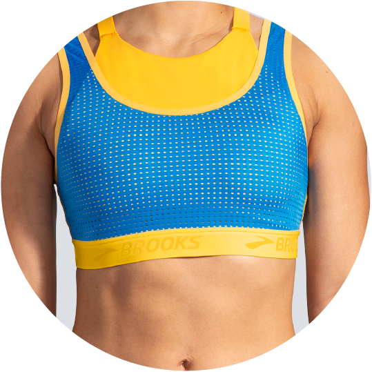 Run bra with compression support