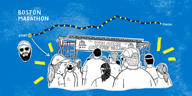 Boston Marathon welcome