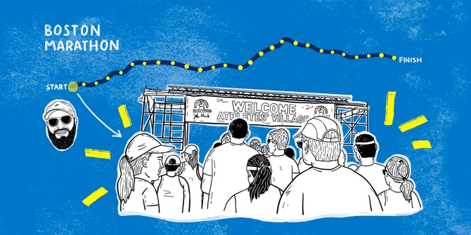 Boston Marathon welcome