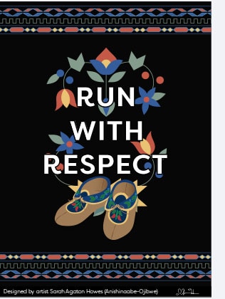 Colorful native illustrations on black background