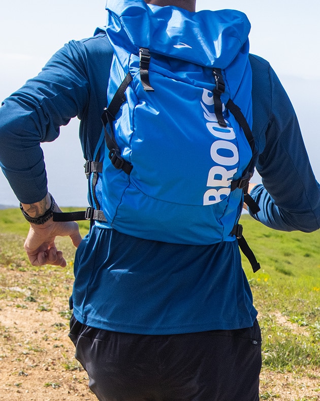 Close-up of the Brooks stride pack