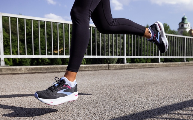 one runner wearing ghost max