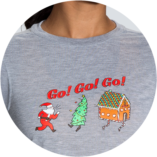 Christmas theme running top 