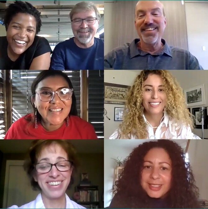 Un collage de tous les membres du conseil d’administration de la Running Industry Diversity Coalition.